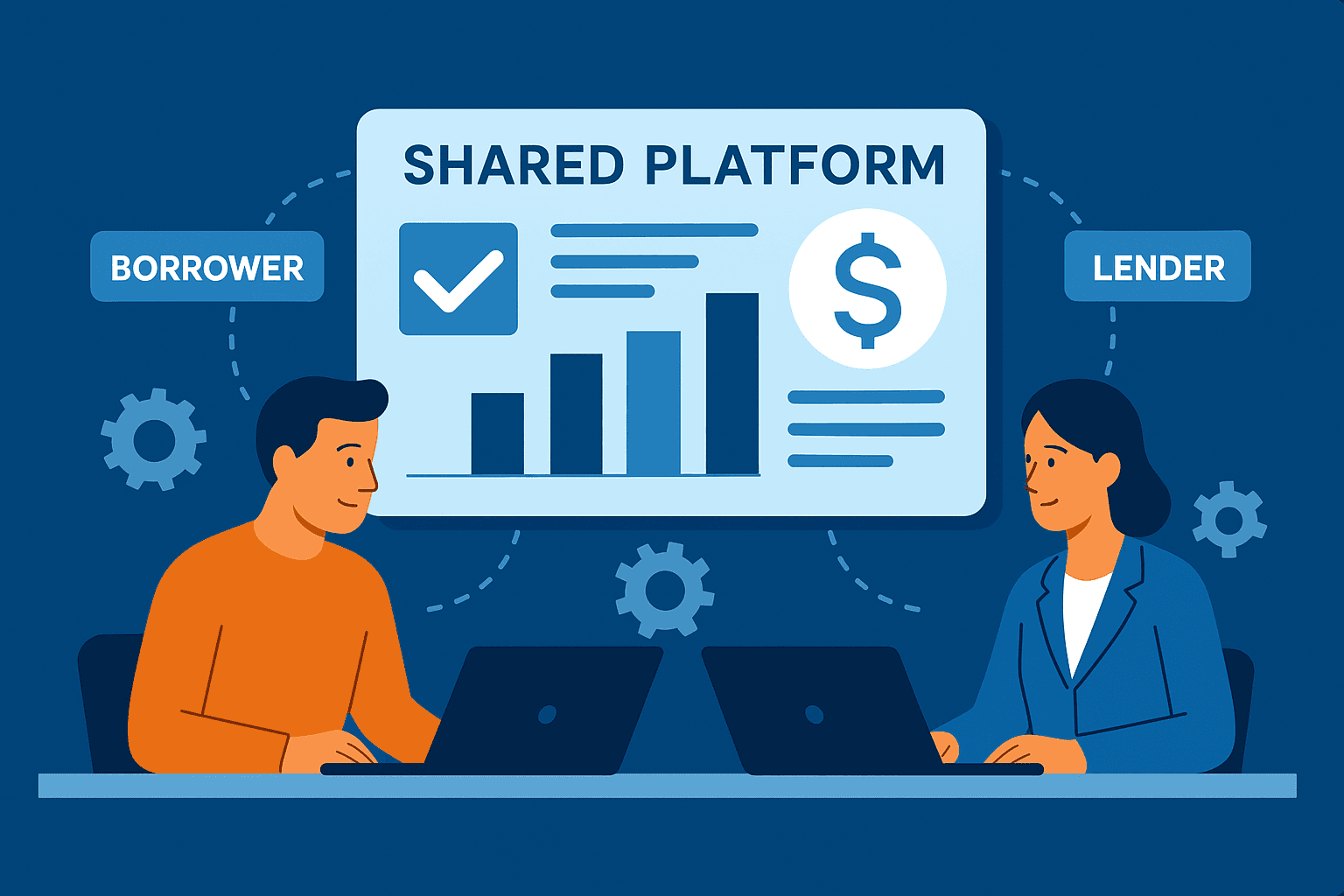 Collaborative ABL infrastructure shared by lenders and borrowers